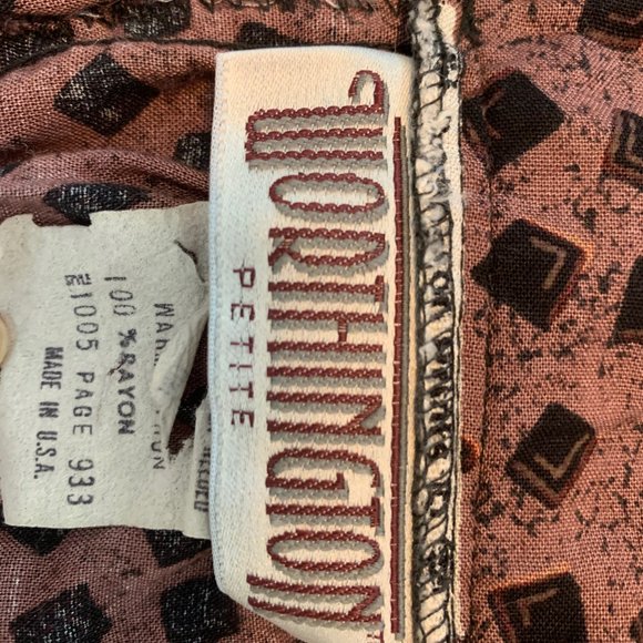 Vintage Mauve Midi Skirt Sz S - Picture 3 of 5